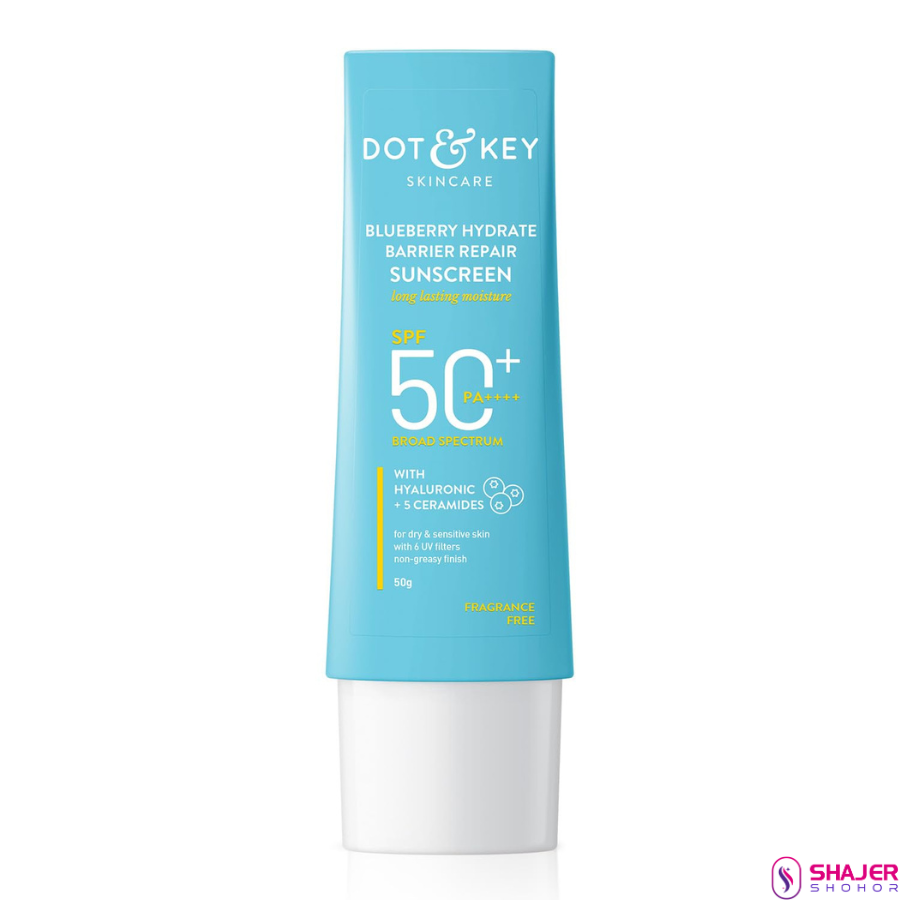 DOT and KEY Blueberry Hydrate Barrier Repair Sunscreen Spf 50+ 50g